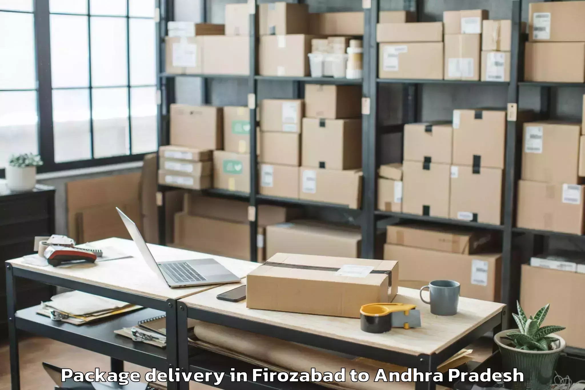 Hassle-Free Firozabad to Bapulapadu Package Delivery